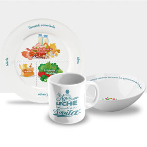 Kit Bariátrico – Plato, taza y bowl